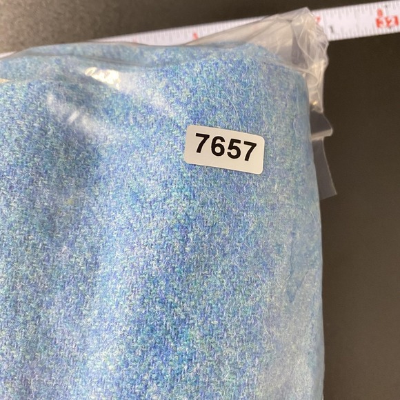 Talbots Blazer Womens 16 Petite Blue Wool Herringbone Tweed Lined Jacket Office - Picture 14 of 15